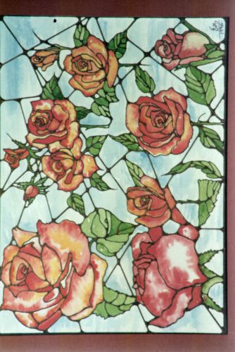 Roses-on-Glass